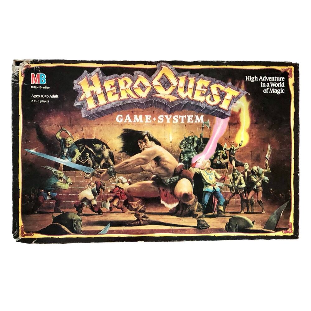 HeroQuest Game System BOX ONLY
 Original 1980’s Good For Starter Box See Photos